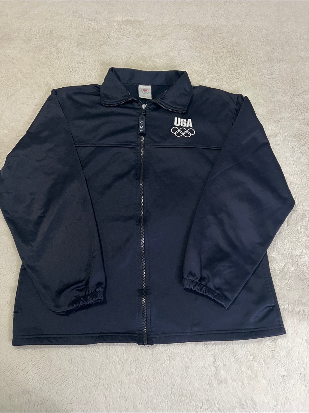 USA Olympic Navy Full-Zip Jacket